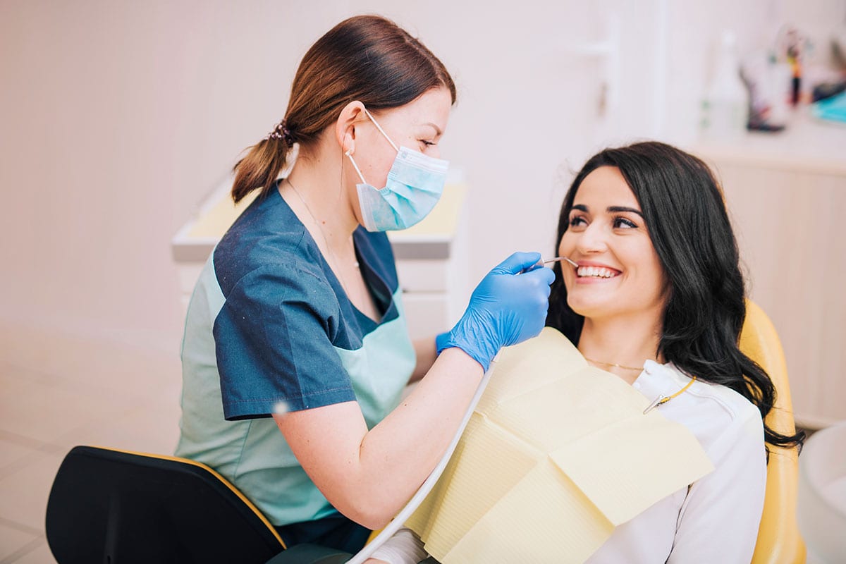 Image of a patient visiting our endodontic dentist. Azure Dental Studio performs endodontics in North Waltham MA.